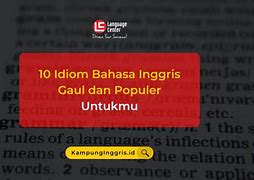 Bahasa Inggris Gaul Jalan-Jalan